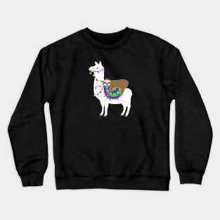 Lucky Llama and Sloth Crewneck Sweatshirt